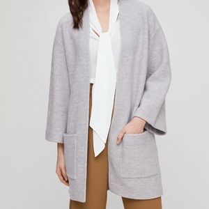Wilfred (Aritzia) Gray Merino Wool Cardigan
